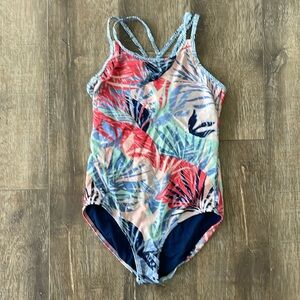 Athleta Girl Palm Oasis one piece swimsuit size XL / 14
